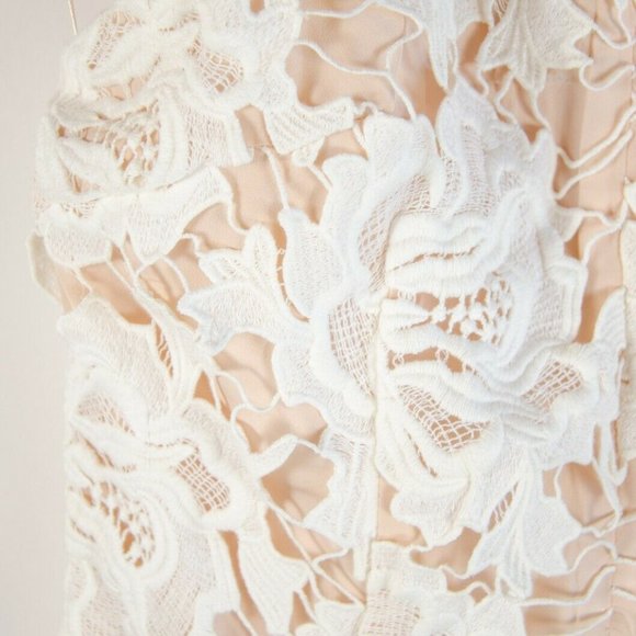 Keepsake Ivory 'I Will Wait' Floral Lace Dress NWT - Picture 6 of 9
